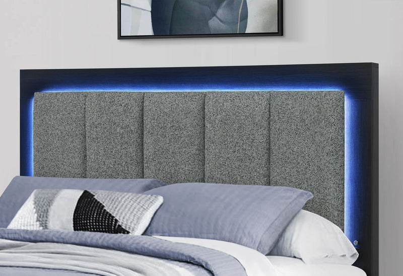 Emma - Full Bed - Black / Gray