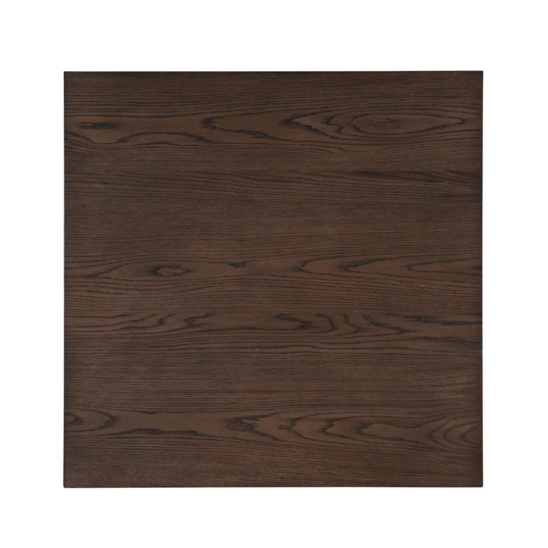 Paxton - 5 Piece Living Room Set (Storage Coffee Table With 4 Tuck-In Ottomans) - Dark Brown