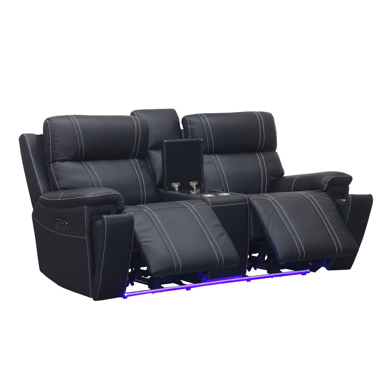 Hartley - Reclining Console Loveseat - Furniture Source (IA) 