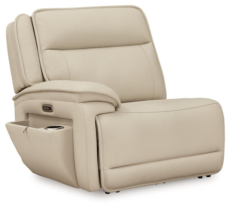 Double Deal - 4-Piece Power Reclining Sectional - Almond