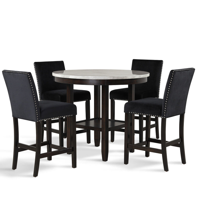 Celeste - Round Counter Table - Espresso