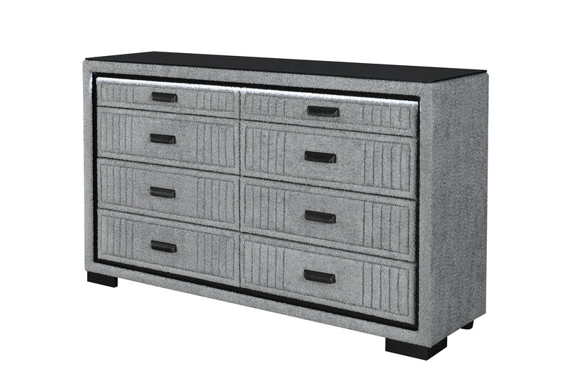 Isabella - Dresser With LED - Gray
