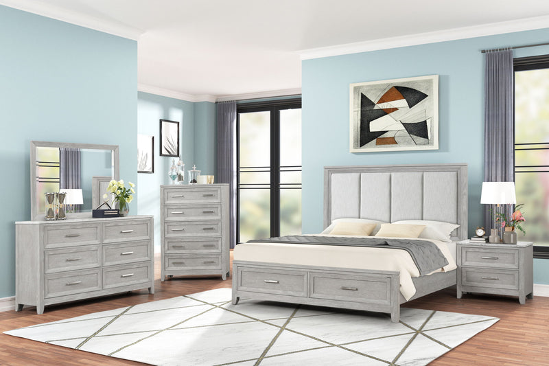 Fiona - Nightstand - Mist Gray