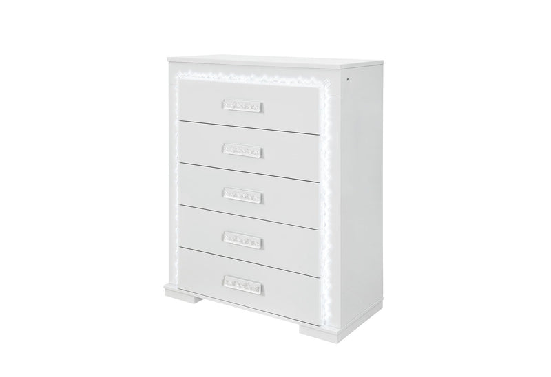 Naomi - Chest With LED - Silver