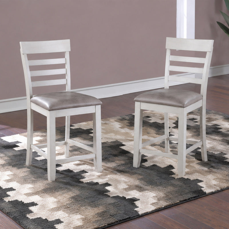 Richland - Counter Chair (Set of 2) - White