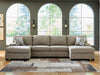 Newellen Sectional with Double Chaise - Furniture Source (IA) 