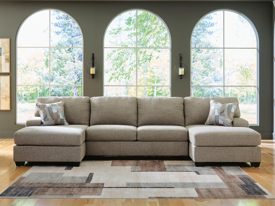 Newellen Sectional with Double Chaise - Furniture Source (IA) 