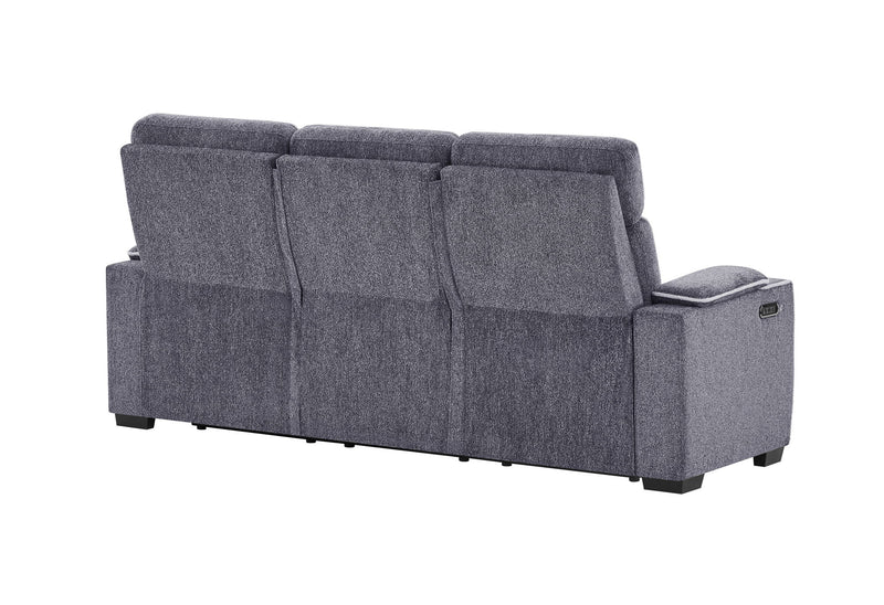 U1895 - P2 Reclining Sofa With IS And LED - Dark Gray