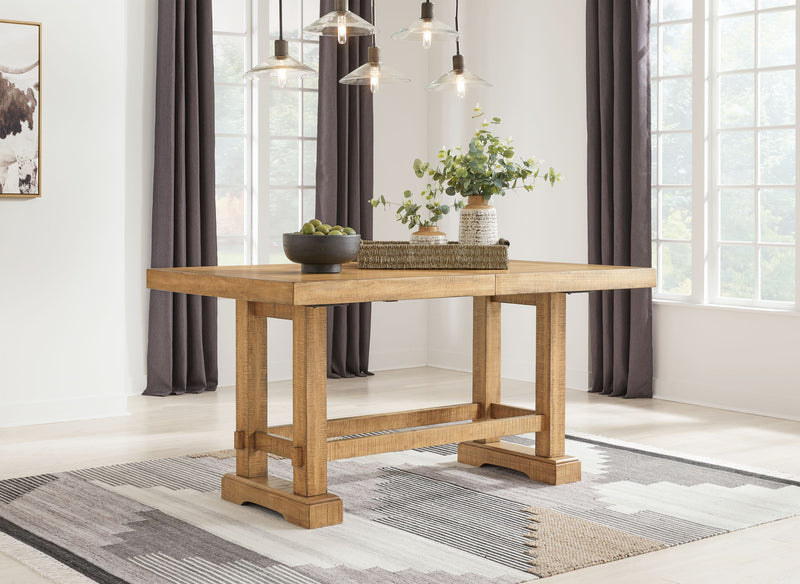 Havonplane - Rectangular Dining Room Counter Extension Table - Brown