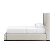 Brozmont - Queen Upholstered Storage Bed - Oatmeal - Furniture Source (IA) 