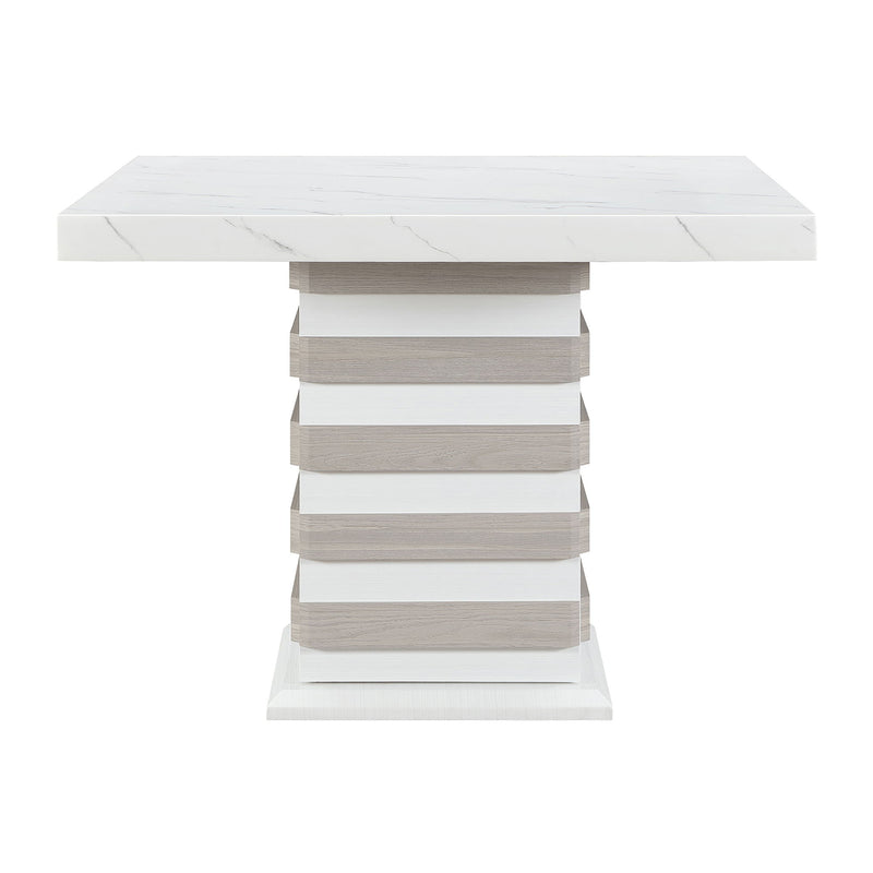 D2507 - Bar Table With Hidden Storage In The Base - White