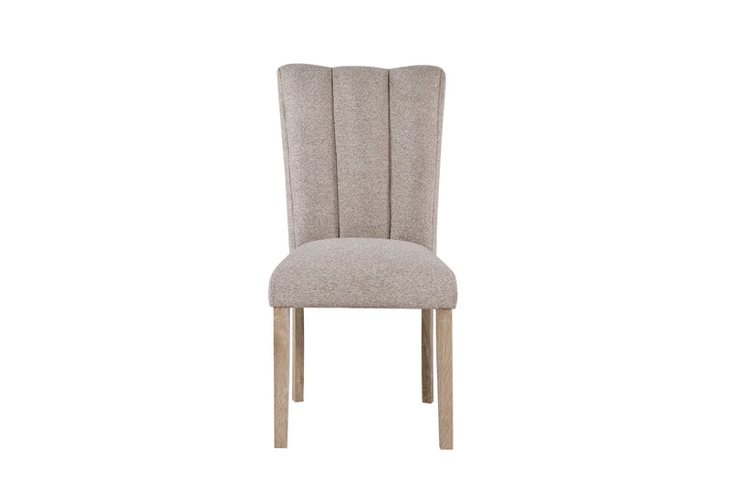 D02 - 5 Piece Dining Room Set (D02 Dining Table And 4 D8683 Dining Chairs) - Beige / Natural / White