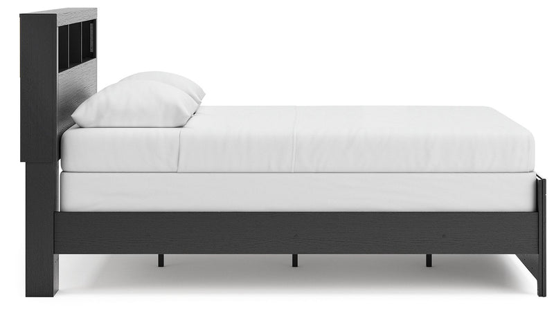 Broachmyn - Lighted Bookcase Panel Bed