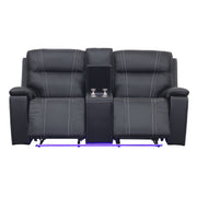 Hartley - Reclining Console Loveseat - Furniture Source (IA) 