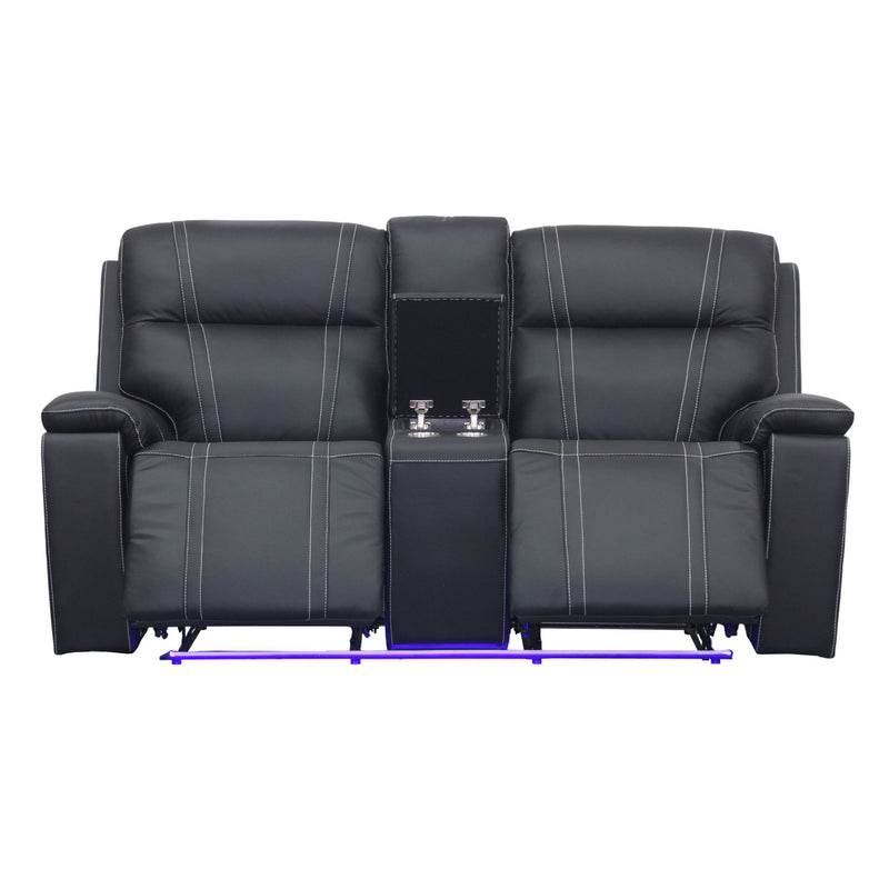Hartley - Reclining Console Loveseat - Furniture Source (IA) 