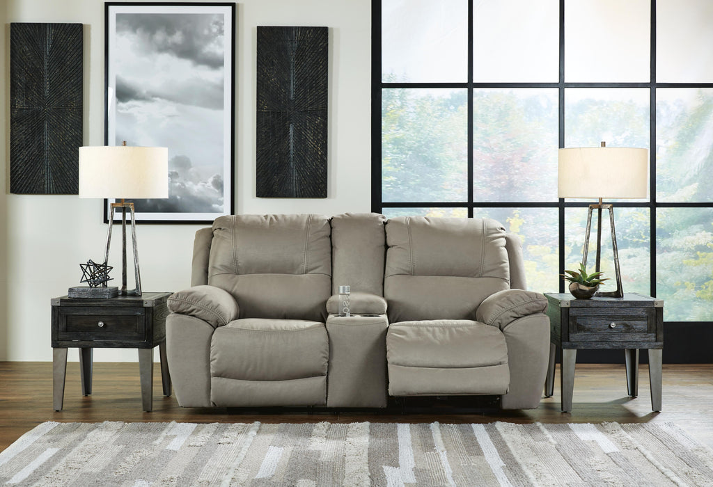 Next-Gen Gaucho Reclining Loveseat with Console - Furniture Source (IA) 