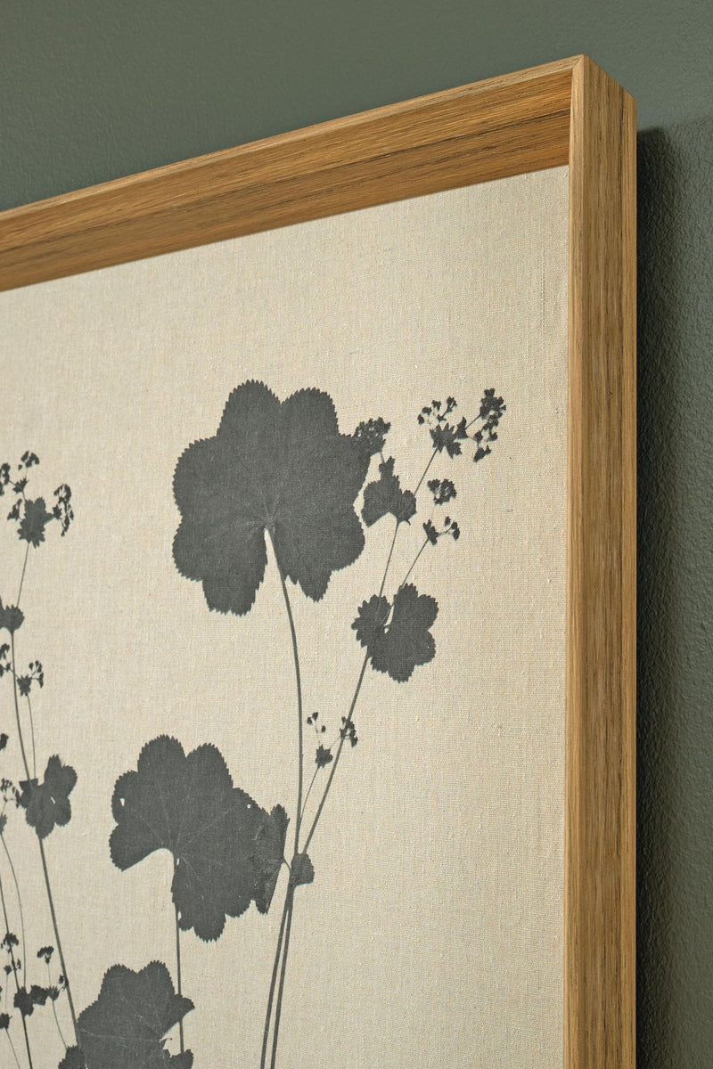 Huddwick - Wall Art Set (Set of 3) - Linen / Black