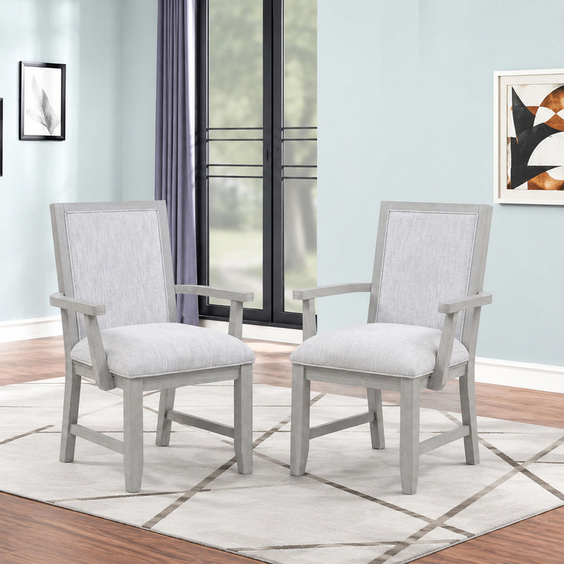 Fiona - Dining Arm Chair (Set of 2) - Mist Gray