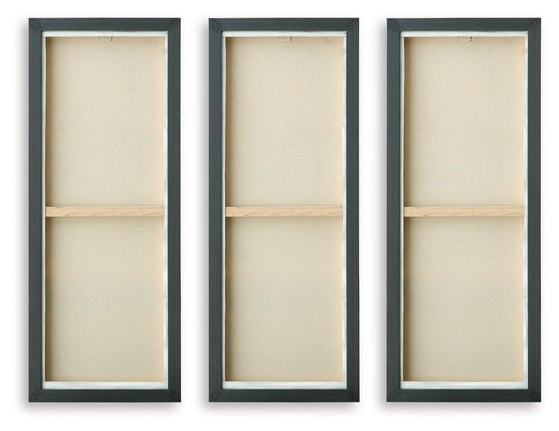 Larrondale - Wall Art Set (Set of 3) - Black / Gray / Brown