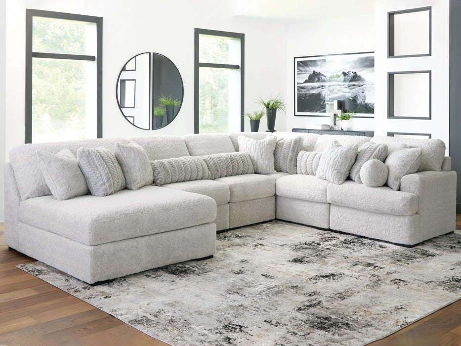 Cuddle Plush Sectional with Chaise - Furniture Source (IA) 