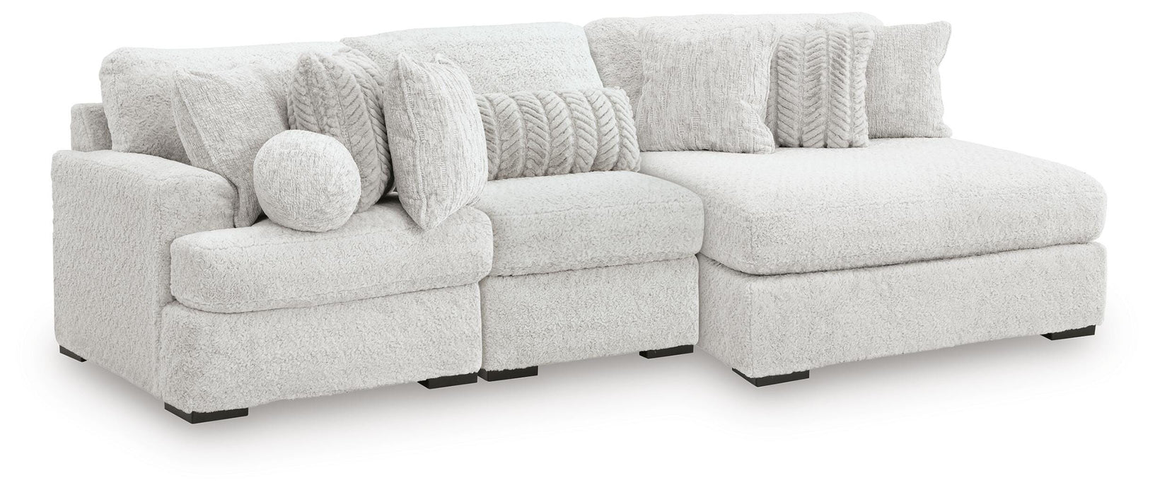 Cuddle Plush Sectional with Chaise - Furniture Source (IA) 
