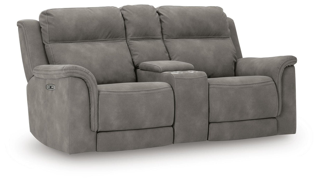 Next-Gen DuraPella Power Reclining Loveseat with Console - Furniture Source (IA) 