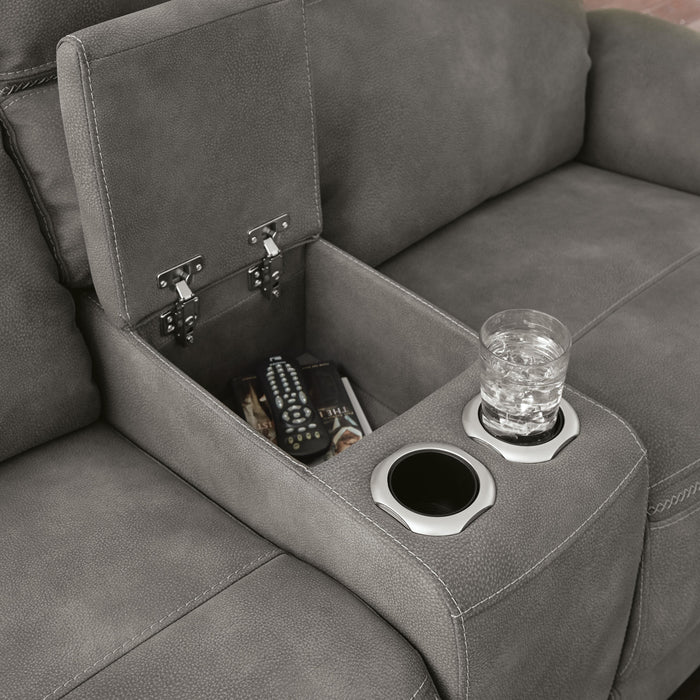 Next-Gen DuraPella Power Reclining Loveseat with Console - Furniture Source (IA) 