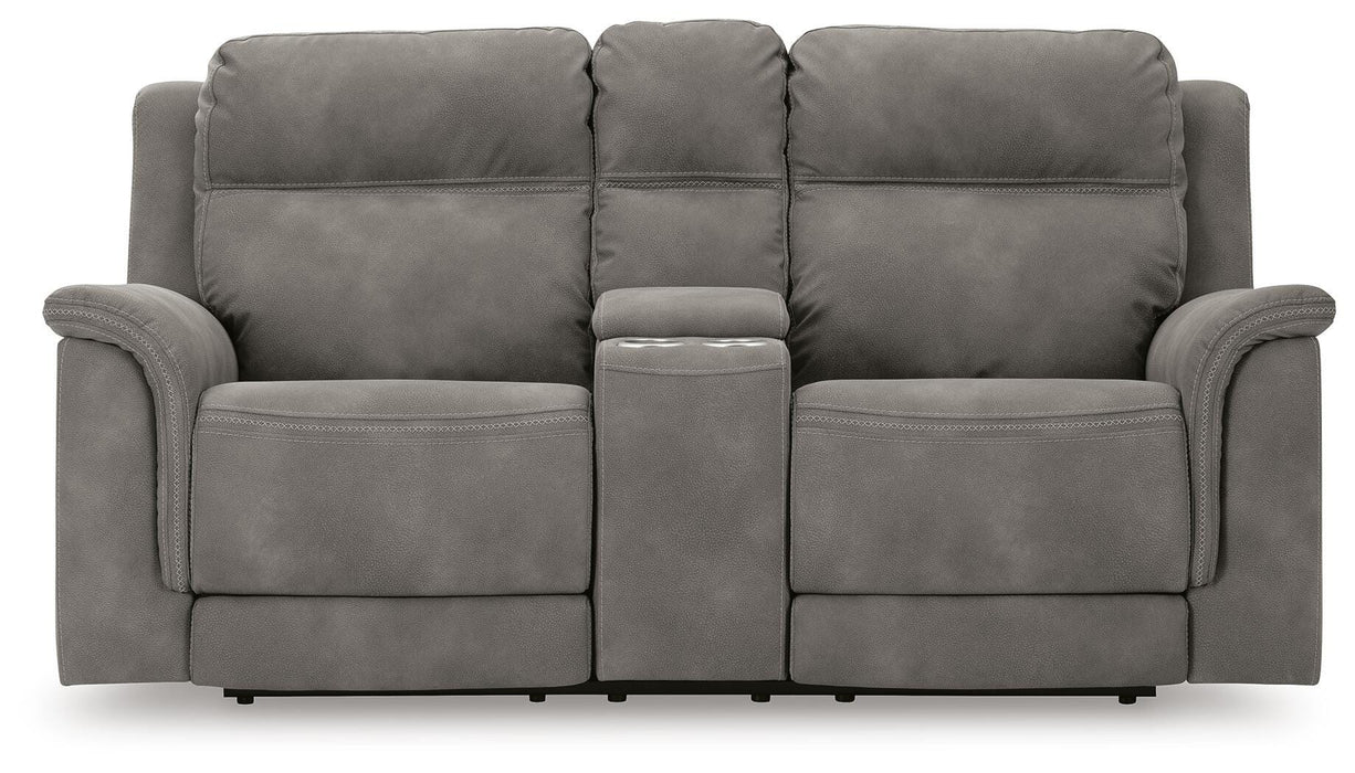 Next-Gen DuraPella Power Reclining Loveseat with Console - Furniture Source (IA) 