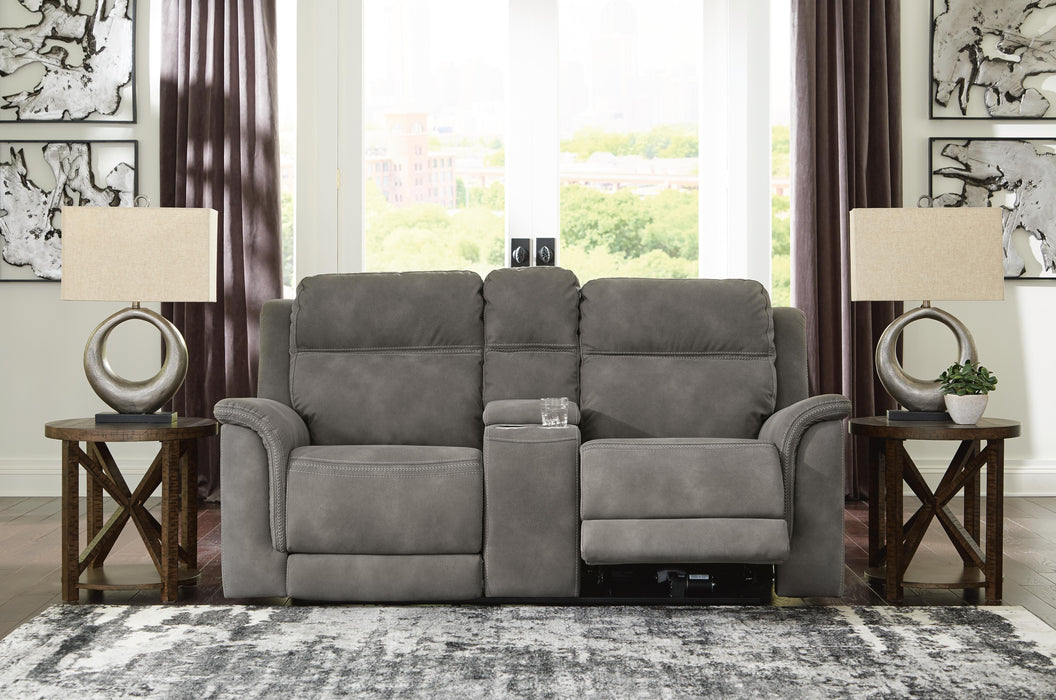 Next-Gen DuraPella Power Reclining Loveseat with Console - Furniture Source (IA) 