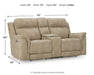 Next-Gen DuraPella Power Reclining Loveseat with Console - Furniture Source (IA) 