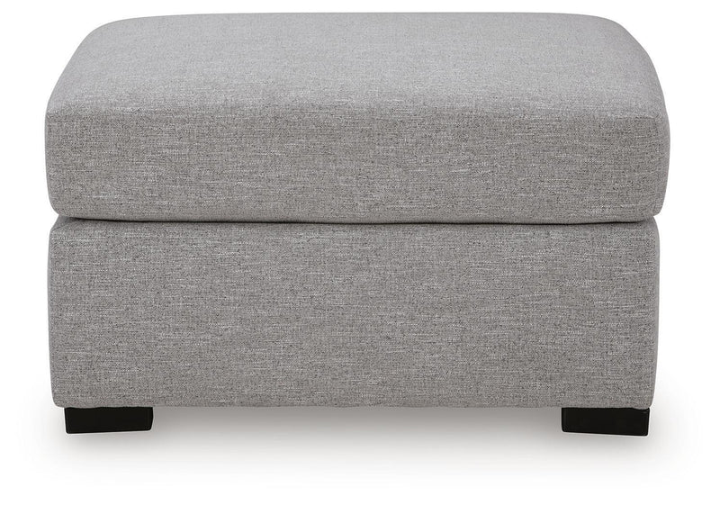 UrbanCrest - Oversized Accent Ottoman - Pewter