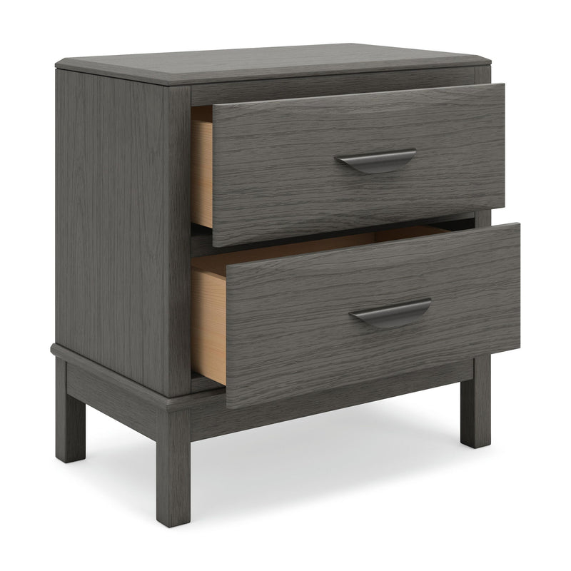 Mazing - Two Drawer Night Stand - Gray - Furniture Source (IA) 