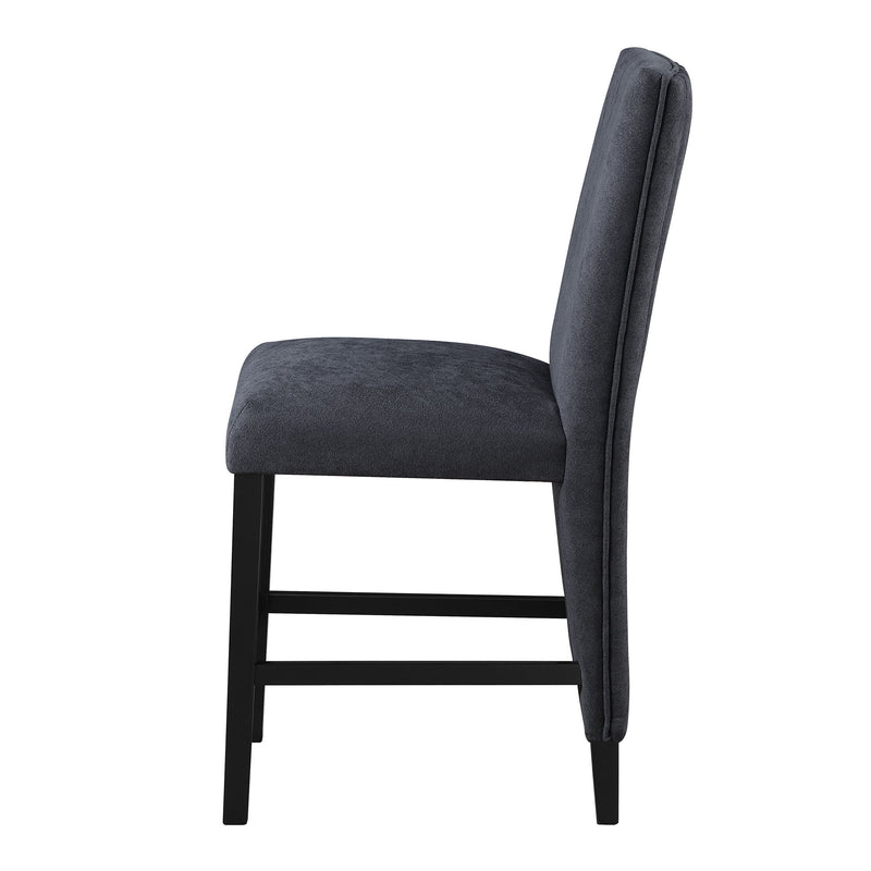 D12BT - 7 Piece Dining Room Set (Bar Table And 6 Bar Stools) - Black / White
