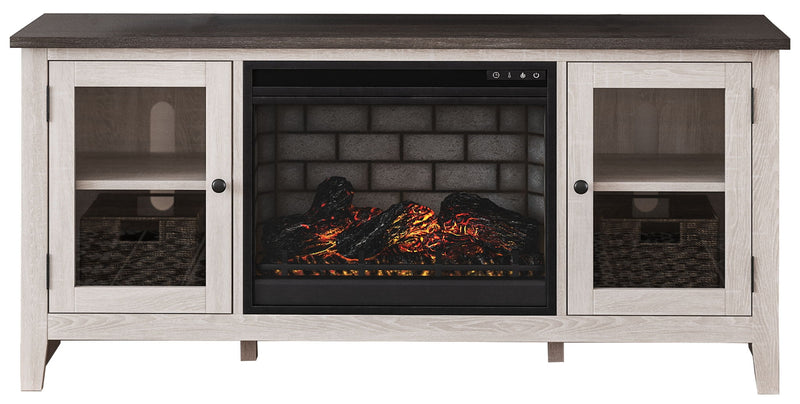 Dorrinson - TV Stand With Fireplace Insert