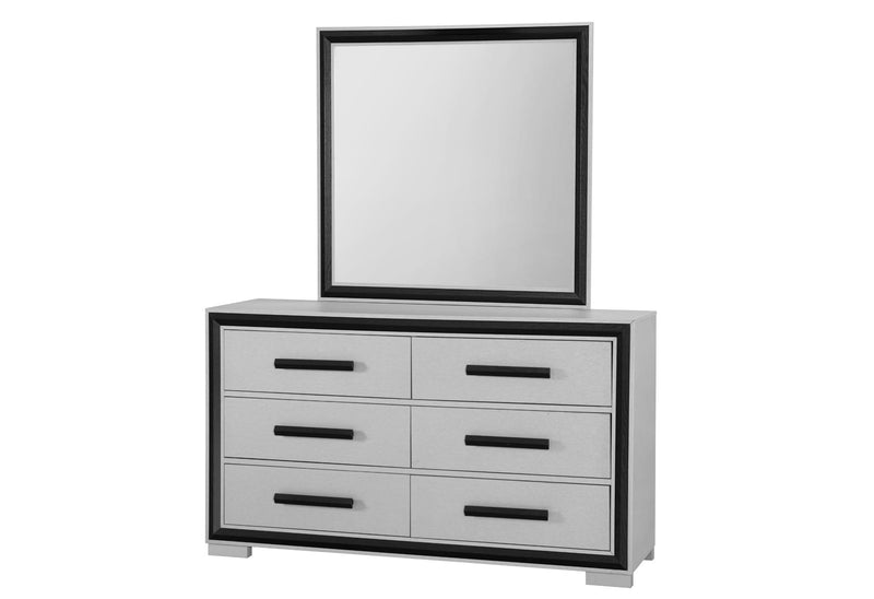 Amelia - Mirror - Gray / Black