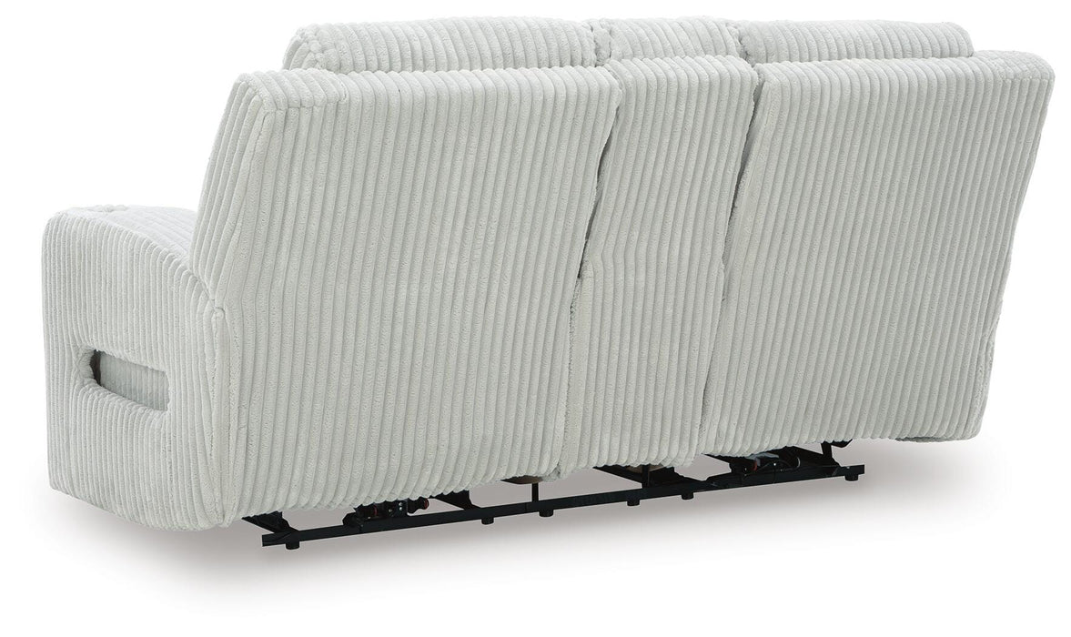 Forest Lake Power Reclining Loveseat with Console - Furniture Source (IA) 