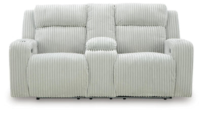 Forest Lake Power Reclining Loveseat with Console - Furniture Source (IA) 