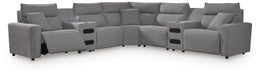 Modmax II Power Reclining Sectional with Audio Consoles - Furniture Source (IA) 