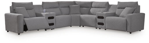 Modmax II Power Reclining Sectional with Audio Consoles - Furniture Source (IA) 