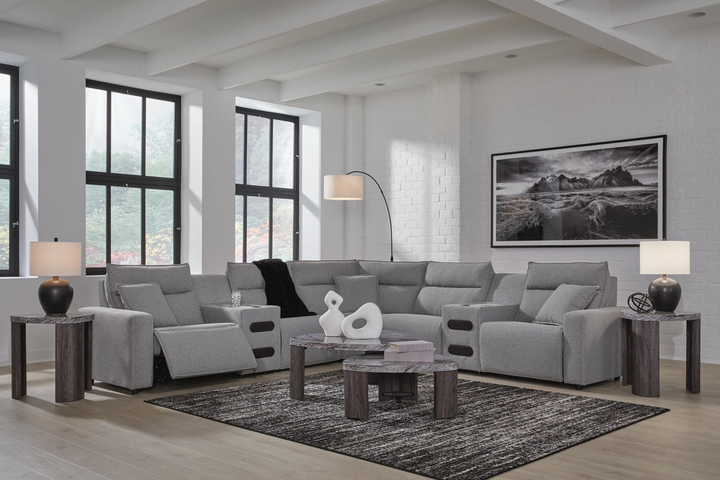 Modmax II Power Reclining Sectional with Audio Consoles - Furniture Source (IA) 