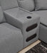 Modmax II Power Reclining Sectional with Audio Consoles - Furniture Source (IA) 