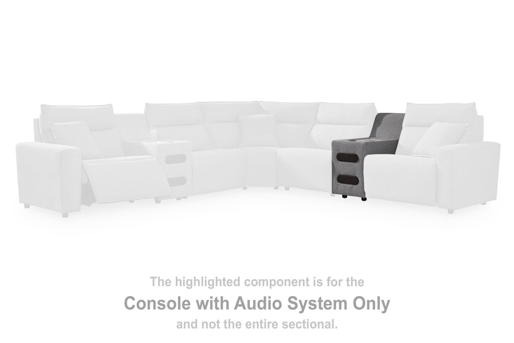 Modmax II Power Reclining Sectional with Audio Consoles - Furniture Source (IA) 