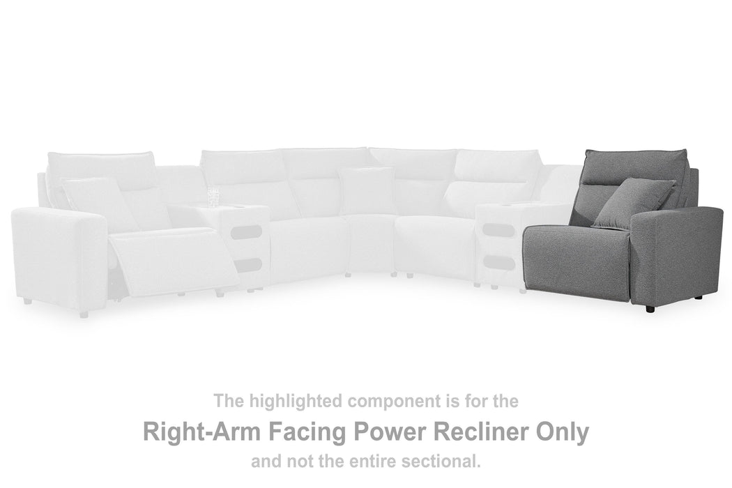 Modmax II Power Reclining Sectional with Audio Consoles - Furniture Source (IA) 