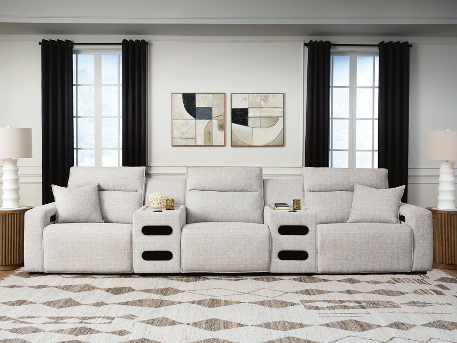 Modmax II Power Reclining Sectional with Audio Consoles - Furniture Source (IA) 