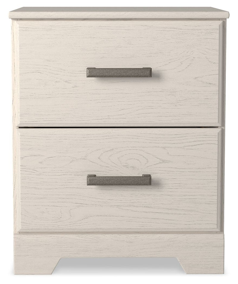 Stelsie - Two Drawer Night Stand - White