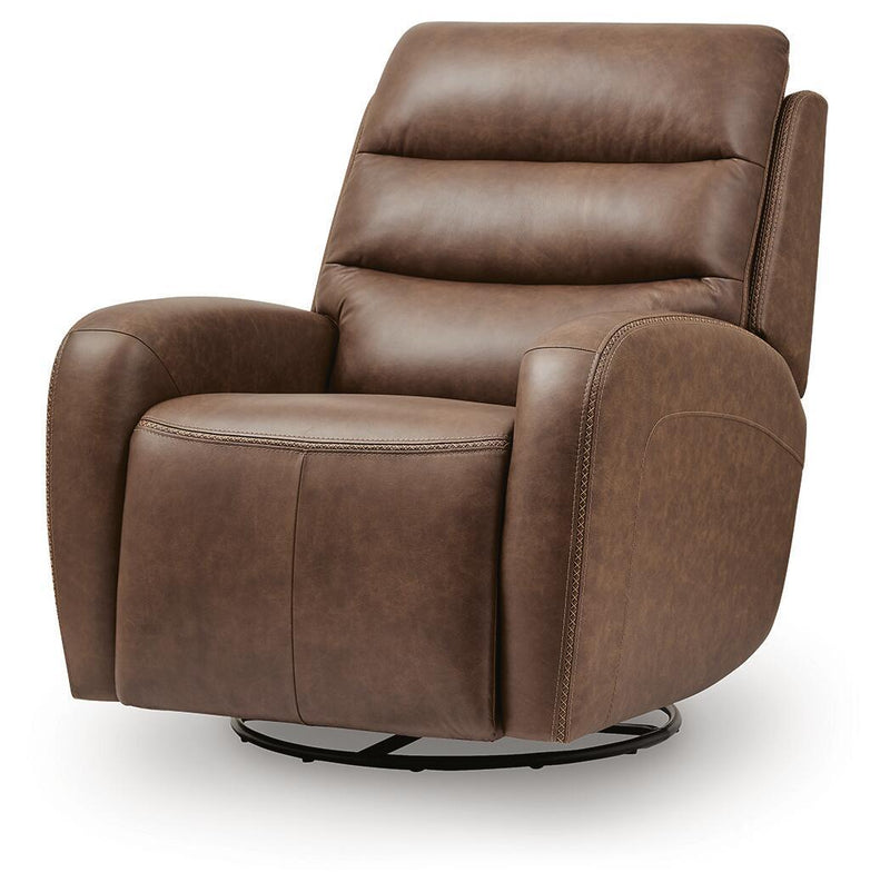 Motion-Max - Swivel Glider Power Recliner - Saddle