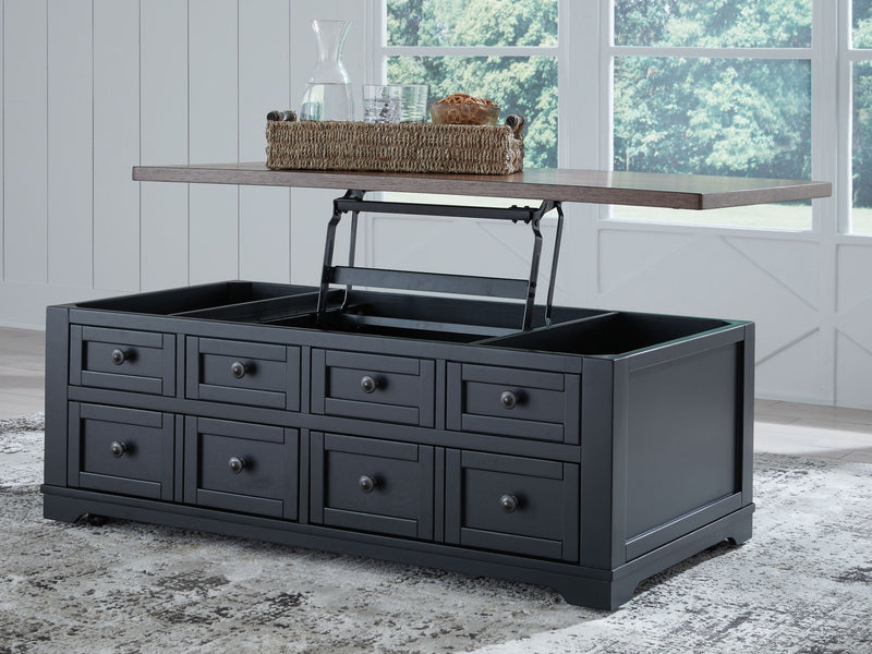 Wildenauer - Lift Top Cocktail Table - Brown / Black