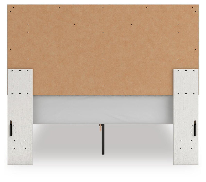 Zuraleus - Upholstered Panel Platform Bed With Roll Slats