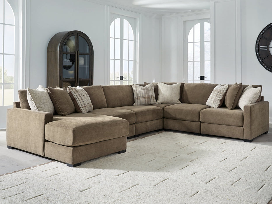 Camellia-Court Sectional with Chaise - Furniture Source (IA) 