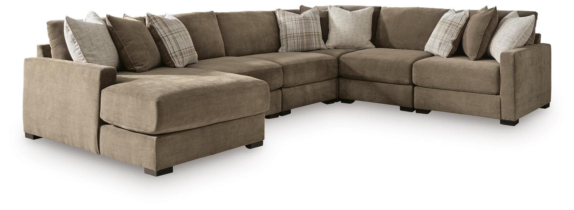 Camellia-Court Sectional with Chaise - Furniture Source (IA) 